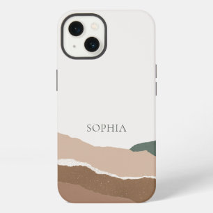 Minimalist Simple Landscape Torn Edge iPhone Case