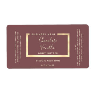 Minimalist simple modern typography gold frame lab