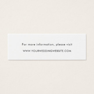 Minimalist Simple Modern Wedding Website Cards