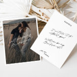 Minimalist Simple Photo Bridesmaid Proposal Card<br><div class="desc">This clean and modern card is the perfect canvas for a cherished photo that holds special memories. The simplicity of the card allows your chosen photo to take centre stage, creating a meaningful and personal invitation for your bridesmaids. Crafted with a focus on clean lines and thoughtful details, this card...</div>