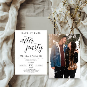 Minimalist Simple Photo Elopement Announcement 