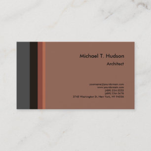 Minimalist Simple Plain Architect Modern Business Card