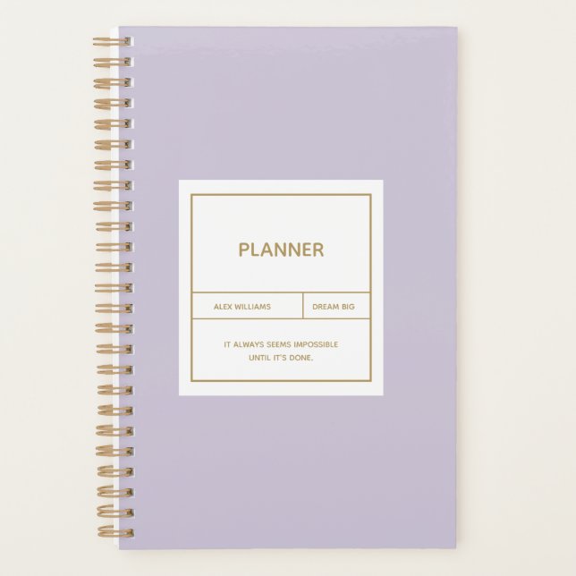 Minimalist Simple Planner Design (Front)
