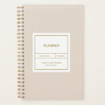 Minimalist Simple Planner Design<br><div class="desc">Modern minimalist design in soft pastel pink and gold inspired colour lettering. Customise this design for yourself! Makes a great gift!</div>