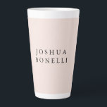 Minimalist Simple Professional Remarkable Latte Mug<br><div class="desc">A simple,  modern,  attractive,  unique design. Extremely contemporary and minimalist,  this design will help you a lot in your business.</div>