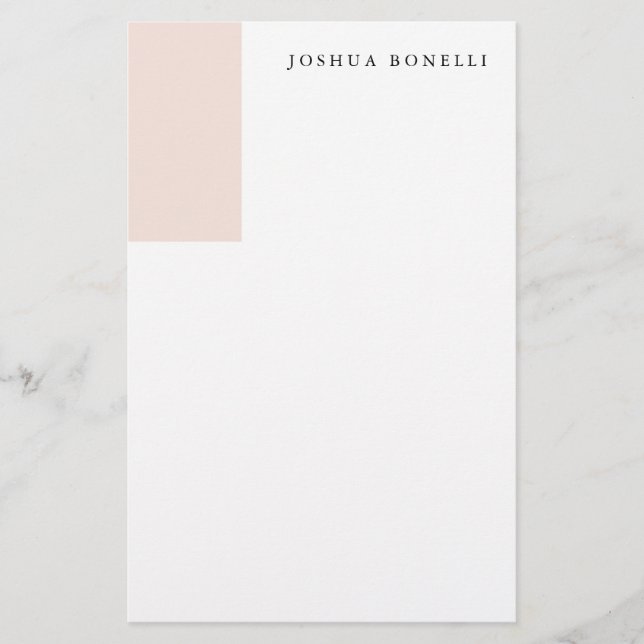 Minimalist Simple Professional Remarkable Stationery (Front)