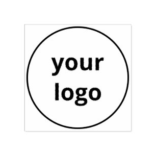 Minimalist Simple Round Circular Custom Business Rubber Stamp