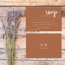 Minimalist Simple Terracotta Wedding