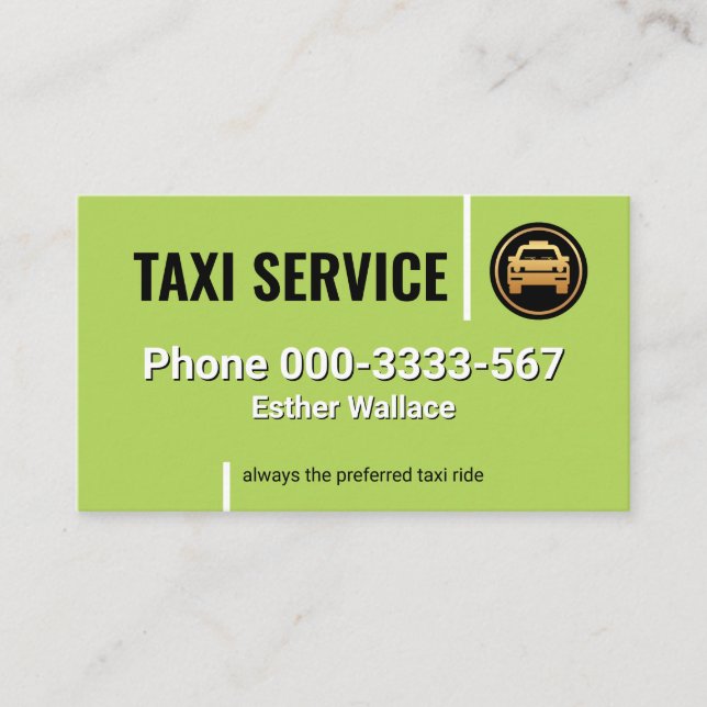 Minimalist Simple Vertical Driving Lines Business Card (Front)