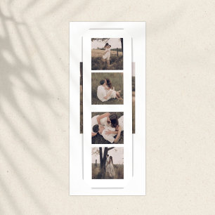 Minimalist Sketched Bridal Bouquet Invite Bookmark