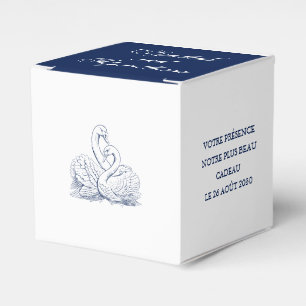 Minimalist Sketched Bridal Bouquet Wedding Favour Box