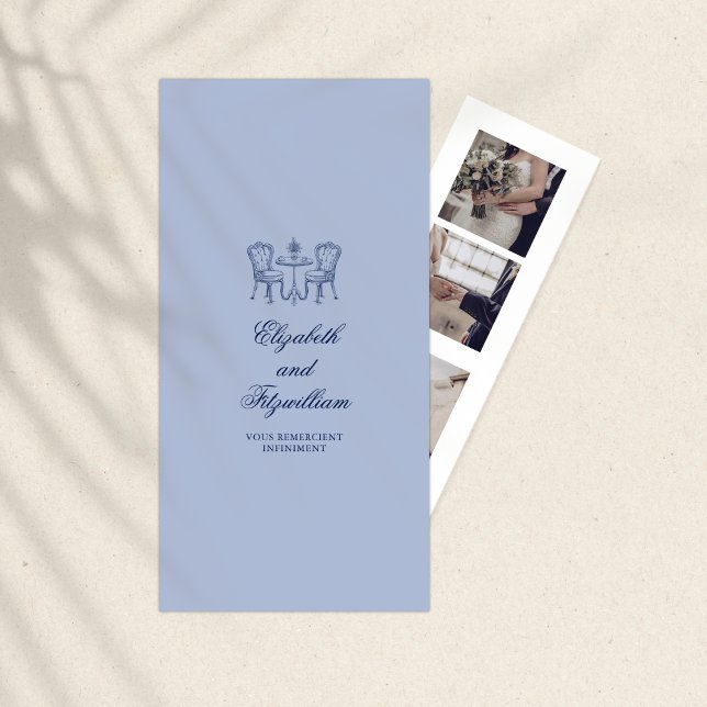 Minimalist Sketched Photo Booth Bookmark Holder  Thank You Card (Creator Uploaded)