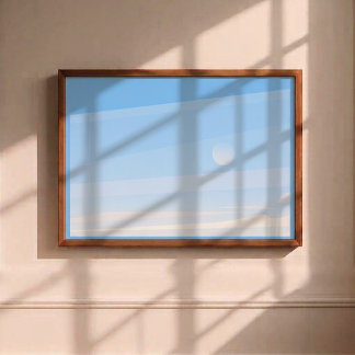 Minimalist Sky & Sun Gradient Wall Art