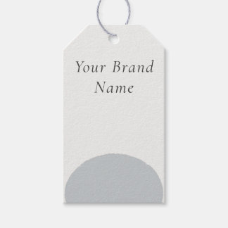 Minimalist Slate Blue Stone Custom Name Gift Tags