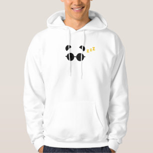 Minimalist Sleeping Panda Sunglasses Typography Hoodie