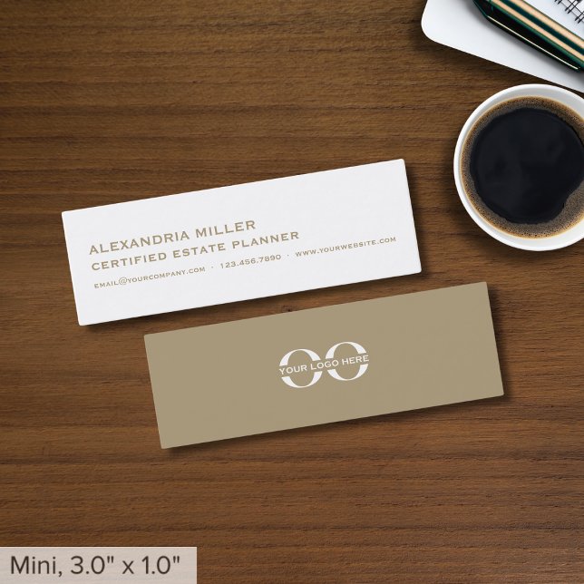 Minimalist Slim Business Cards with Logo (Creator Uploaded)