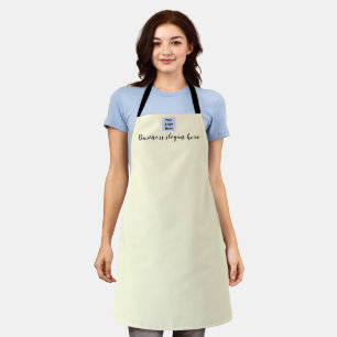 Minimalist Small Business Logo Branding Employee Apron