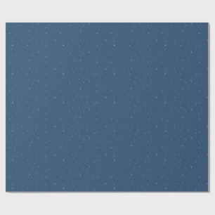 Minimalist Snow and Twinkles Holiday Wrapping Paper