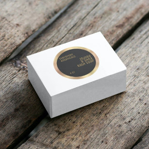Minimalist soap cosmetics label black & blush gold
