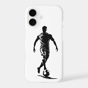 Minimalist Soccer Player Silhouette Art Phone Case