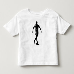 Minimalist Soccer Player Silhouette Art T-shirt