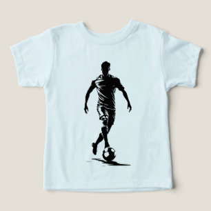 Minimalist Soccer Player Silhouette Art T-shirt