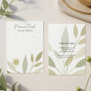 Minimalist Soft Foliage Shadows Style Card