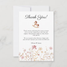 Minimalist Soft Peach Pink Floral Baby Shower