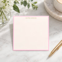 Minimalist Soft Pink Border Personalised Name