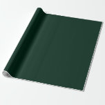 Minimalist Solid Plain Pine Green Wrapping Paper<br><div class="desc">Minimalist Solid Plain Pine Green</div>