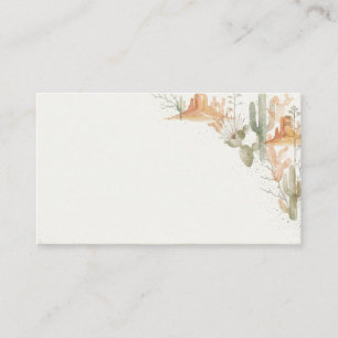 Minimalist Southwestern Desert Watercolor Place Card
