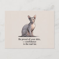 Minimalist Sphynx Cat Inspirational Art