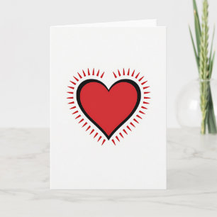 Minimalist Spiked Heart Card
