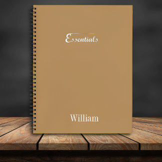 Minimalist Spiral Notebook – “Essentials”
