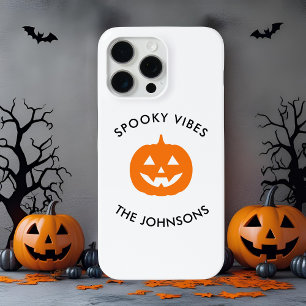 Minimalist Spooky Vibes – Personalized Halloween  iPhone 15 Pro Max Case