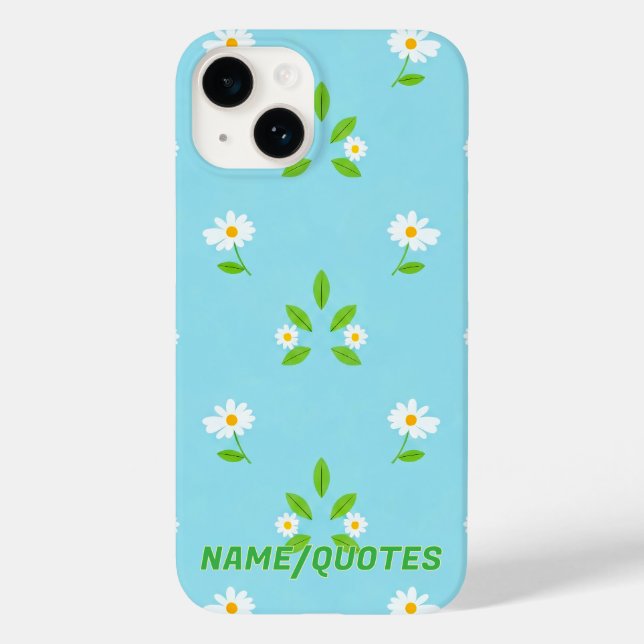 Minimalist Spring Floral Pattern Case-Mate iPhone Case (Back)