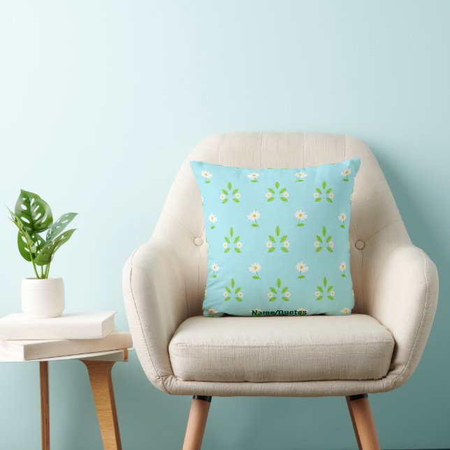 Minimalist Spring Floral Pattern Cushion (Chair)