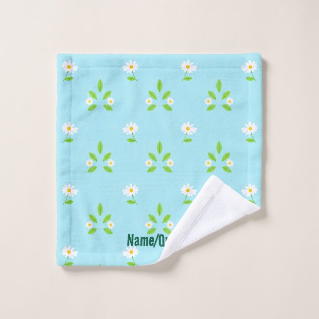 Minimalist Spring Floral Pattern Wash Cloth (Wash Cloth)