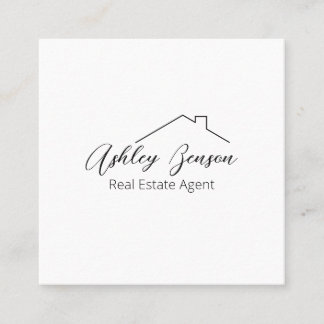 Minimalist | Square | QR Code Square Business Card