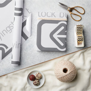 Minimalist Stock Buying Modern Financial Icon  Wrapping Paper