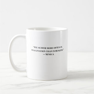 Minimalist Stoic Quote Seneca Mug