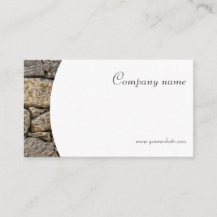 Minimalist stone photography QR Business Card