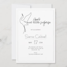 Minimalist Stork Neutral Baby Shower