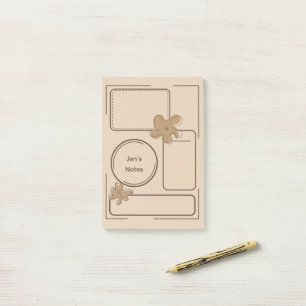 Minimalist Style Flower Notes Background