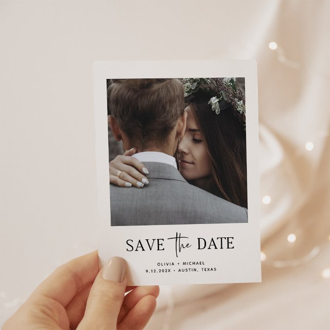 Minimalist Style | One Photo Budget Save The Date (Creator Uploaded)