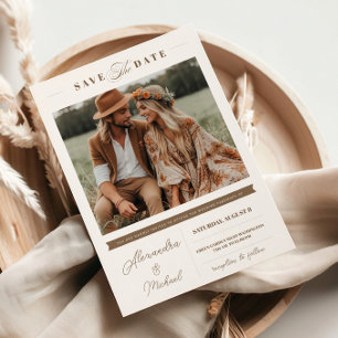 Minimalist Style One Photo Invitation