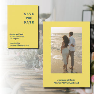 Minimalist Style   Retro Typewriter Font Photo Save The Date