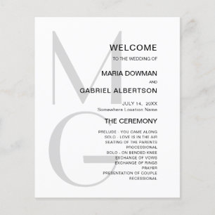 Minimalist stylish. Typography monogram Wedding Pr