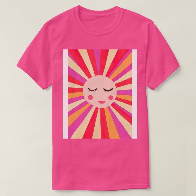 Minimalist Sun Face T-Shirt (Design Front)