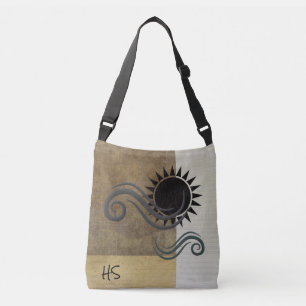 Minimalist Sun Wind Personalised Tote Bag